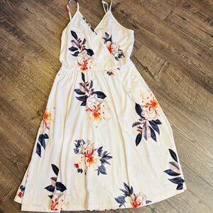 Amazon White Floral Maxi Dress